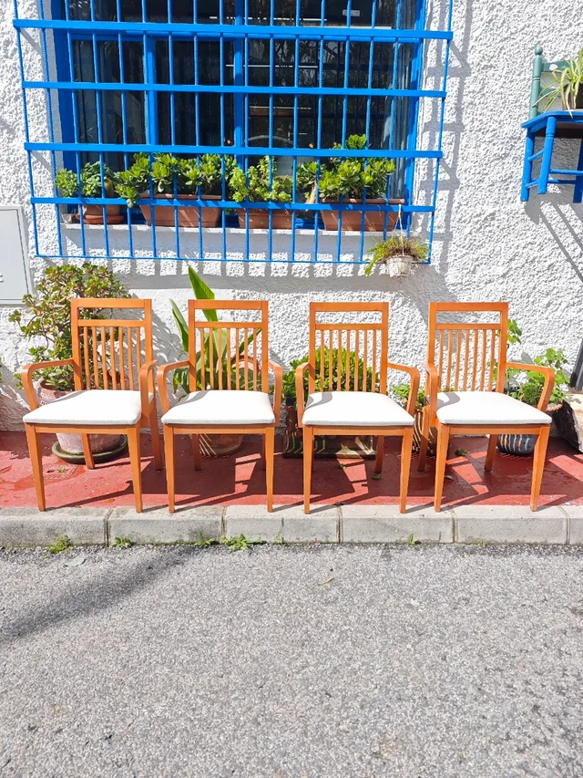 sillas de madera de haya 3 sillas de madera de haya - Imagen 3