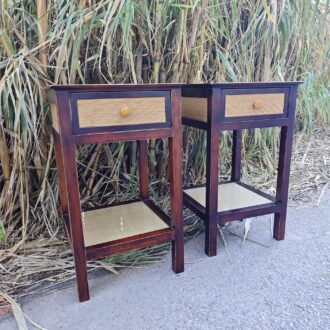 mesitas de madera y yute – foto 2