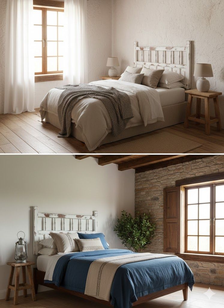 Pair of Vintage Headboards 96cm 2“ photo 2 Pareja de Cabeceros Vintage 96cm – foto 2