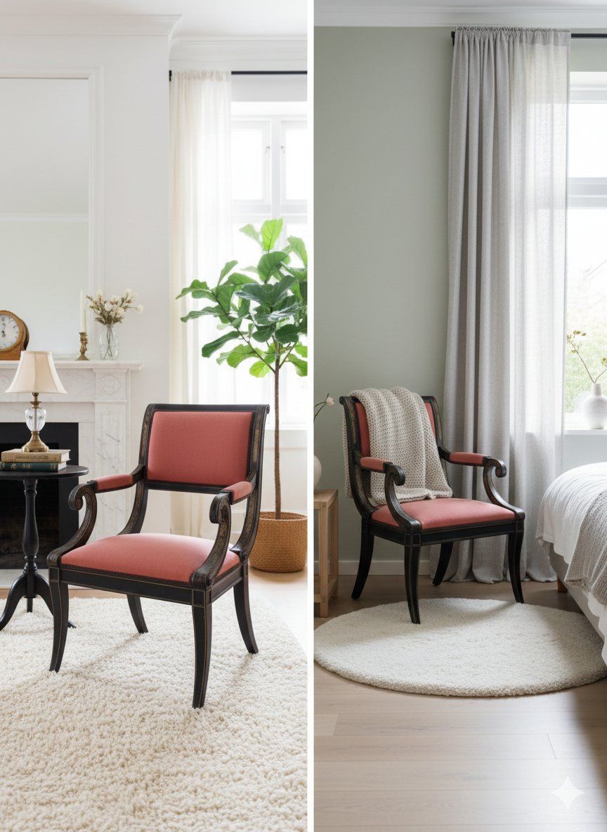 Butaca Vintage de Estilo Neoclásico 4 Butaca Vintage de Estilo Neoclásico - Imagen 4