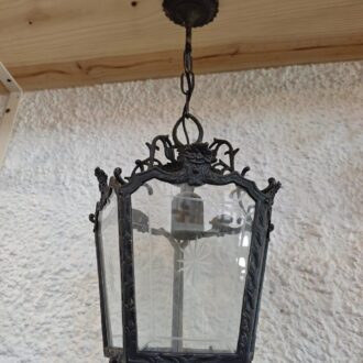 Farol de Techo Vintage en Hierro y Cristal 9 1000462047 scaled