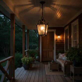 Farol de Techo Vintage en Hierro y Cristal 8 1000462376