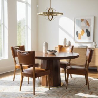 sillas de comedor vintage de piel 9 1000462836