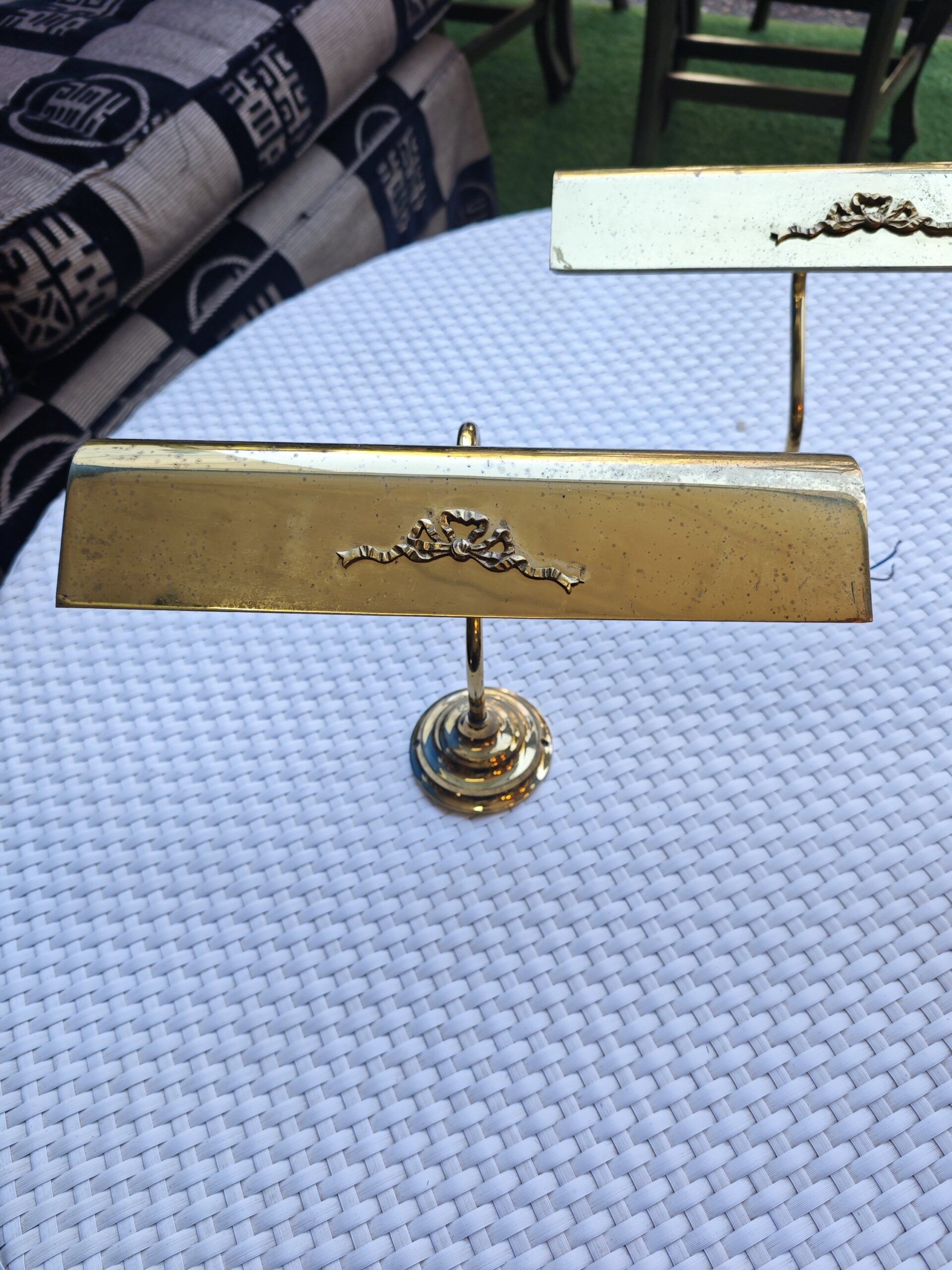 Apliques de Pared Vintage para Cuadros - Iluminación de Galería en Latón Dorado 5 Apliques de Pared Vintage para Cuadros - Iluminación de Galería en Latón Dorado - Imagen 5