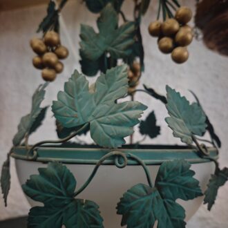 Lámpara de Techo Vintage de Hierro Forjado - Diseño de Hojas de Parra y Racimos de Uvas 5 1000464108 scaled