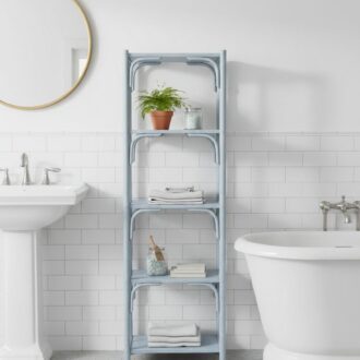 Estantería de Bambú y Madera Vintage Celeste 8 1000469175