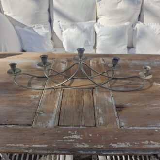 Candelabro Portavelas de Metal Plateado de 5 Brazos 6 1000470840 scaled