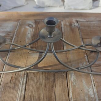 Candelabro Portavelas de Metal Plateado de 5 Brazos 8 1000470842 scaled