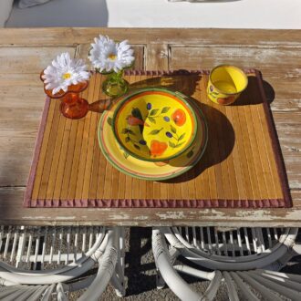 Salvamanteles de Bambú Natural con Borde de Tela 9 1000470906 scaled