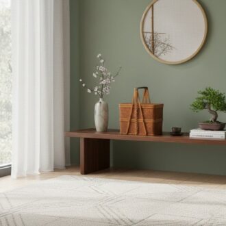 Cesta de Picnic Japonesa Artesanal de Bambú Trenzado con Doble Compartimento 11 1000470946