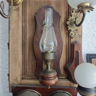 Aplique de Pared Vintage Estilo Quinqué - Lámpara de Madera y Cristal Opalino 3 1000471610 scaled