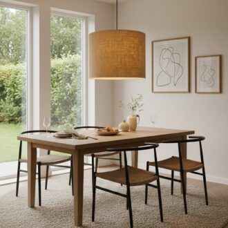 Lámpara de Techo de Yute Estilo Boho 6 1000472587