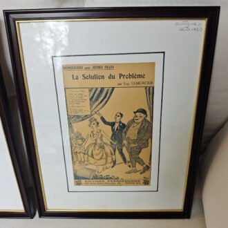 Ilustraciones Musicales Francesas Vintage - Enmarcadas - Años 1920-1940 - Estilo Art Déco 11 1000477007