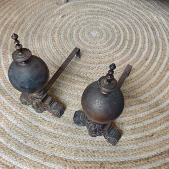 Pareja de Morillos de Chimenea Antiguos 5 1000477019