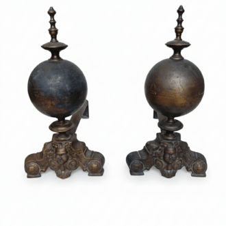 Pareja de Morillos de Chimenea Antiguos