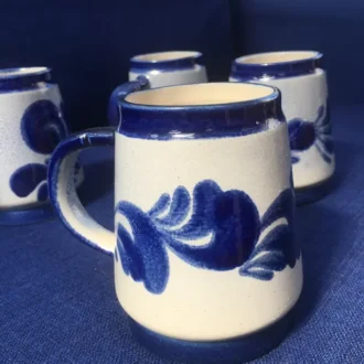 Jarras de Cerámica Artesanal Azul Cobalto 9 i1923799267