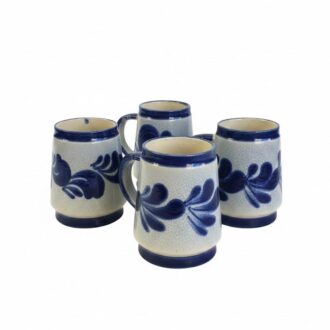 Jarras de Cerámica Artesanal Azul Cobalto