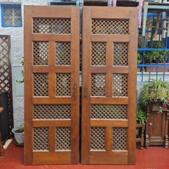 Puertas de madera maciza con celosía marroquí 7 1000478092