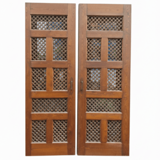 Novedades 31 Puertas de madera maciza con celosía marroquí