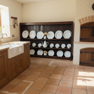 Platero de Pared Vintage en Madera Maciza 9 1000481572