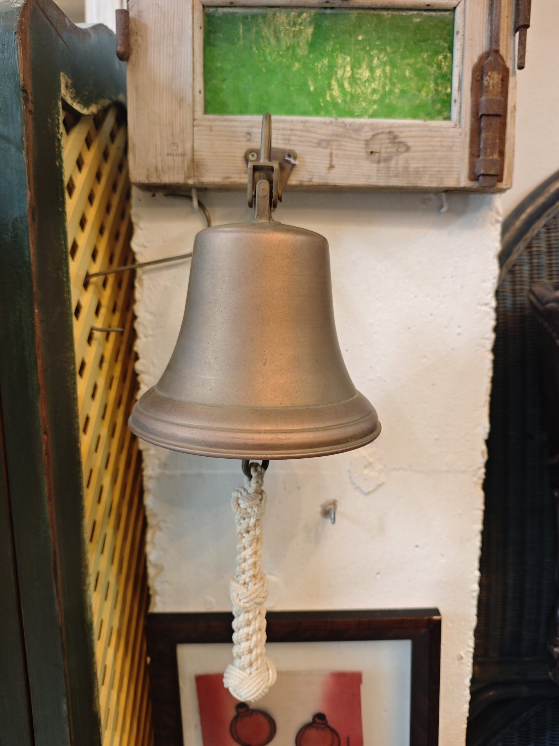 Campana de Pared en Bronce con Cordón Náutico 5 Campana de Pared en Bronce con Cordón Náutico - Imagen 5