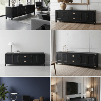 Mueble bajo de salón estilo aparador / buffet en madera 11 1000484998