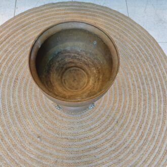 Copa antigua de latón con pedestal 9 1000486709