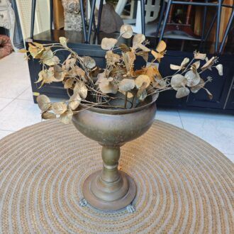 Copa antigua de latón con pedestal 11 1000486712