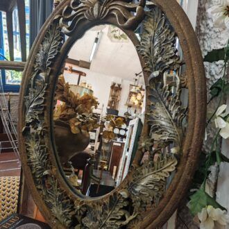 Espejo Ovalado de Resina con Diseño Clásico 10 1000489668