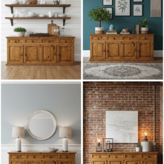 Aparador Buffet de Madera Lavada 9 1000489815