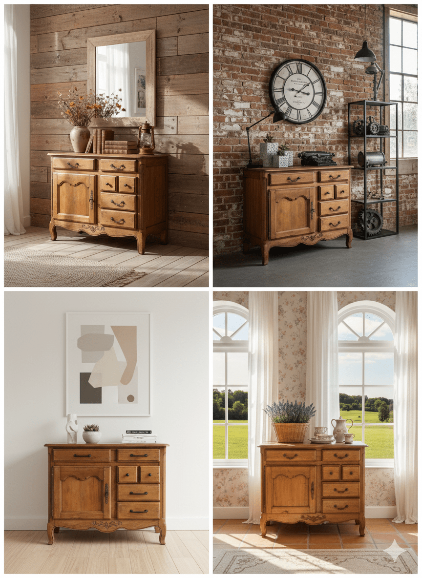 Aparador Buffet Estilo Provenzal Francés 3 Aparador Buffet Estilo Provenzal Francés - Imagen 3