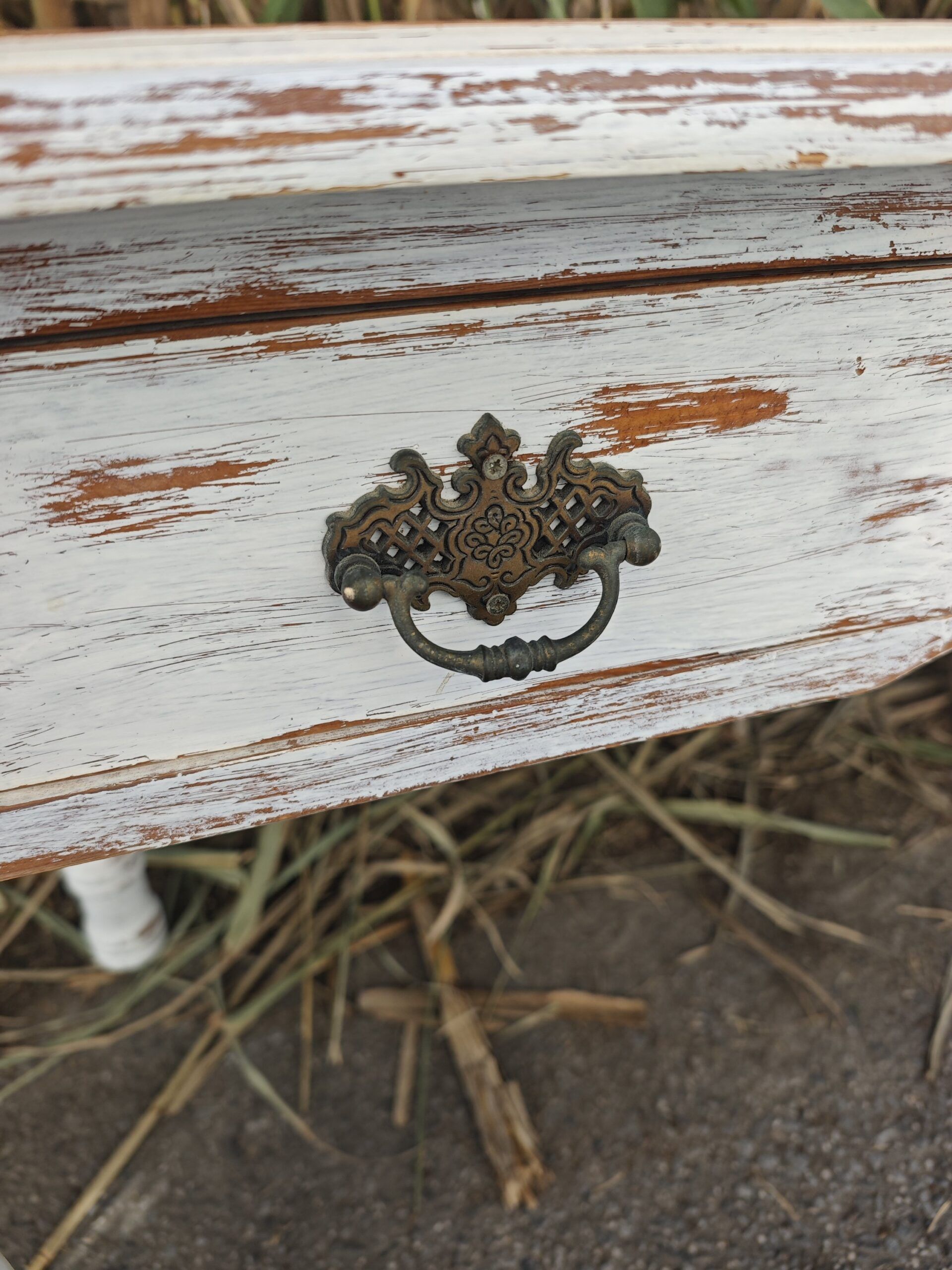 Mesa escritorio Blanco Shabby Chic 4 Mesa escritorio Blanco Shabby Chic - Imagen 4