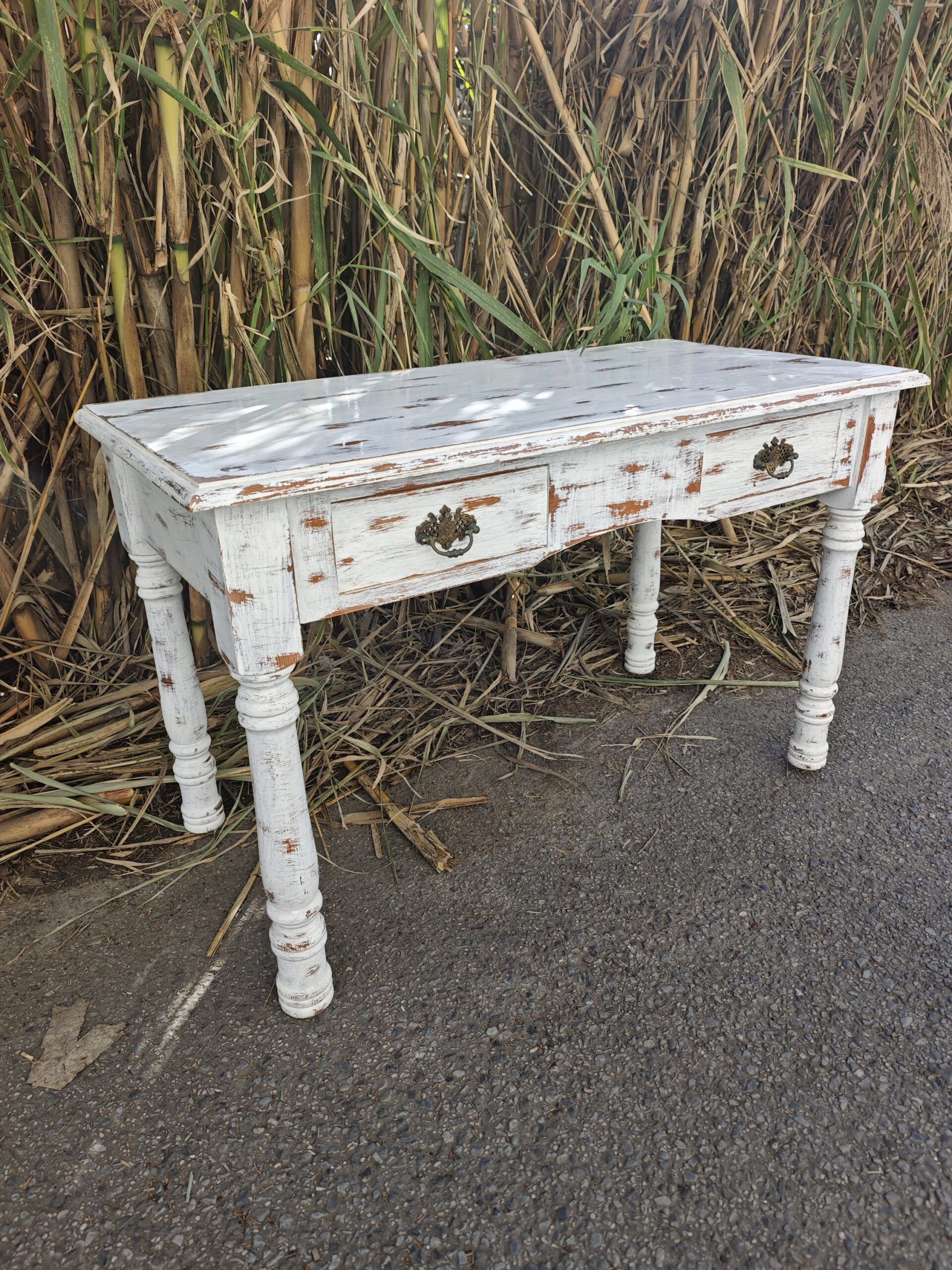 Mesa escritorio Blanco Shabby Chic 7 Mesa escritorio Blanco Shabby Chic - Imagen 7