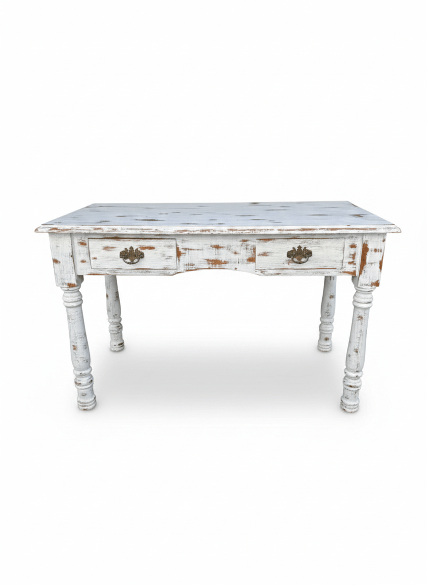 Mesa escritorio Blanco Shabby Chic 1 mesa escritorio blanco shabby chic