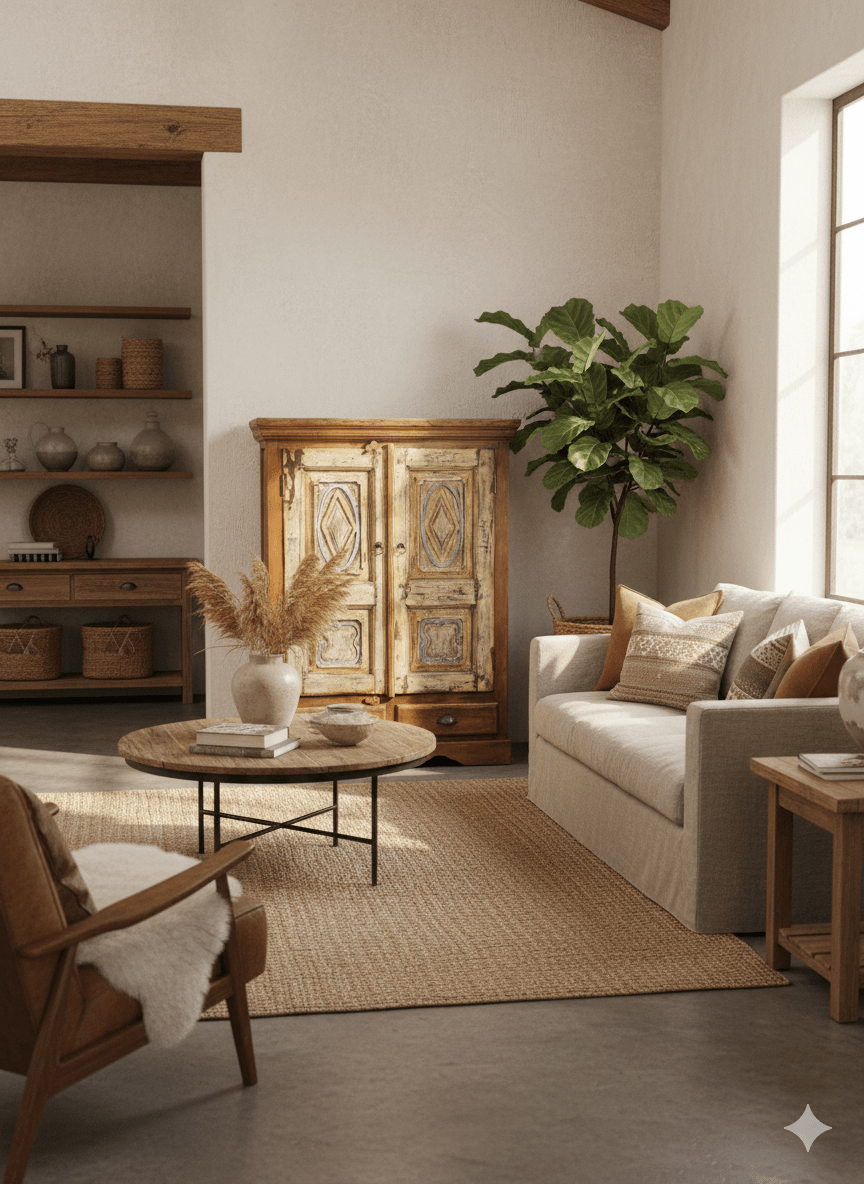 Alacena India de Madera de mango 3 Alacena India de Madera de mango - Imagen 3