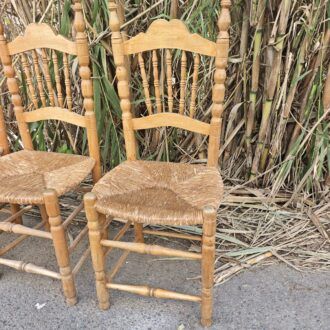 Sillas Castellanas Vintage de Madera y Enea Natural 11 1000493308 1