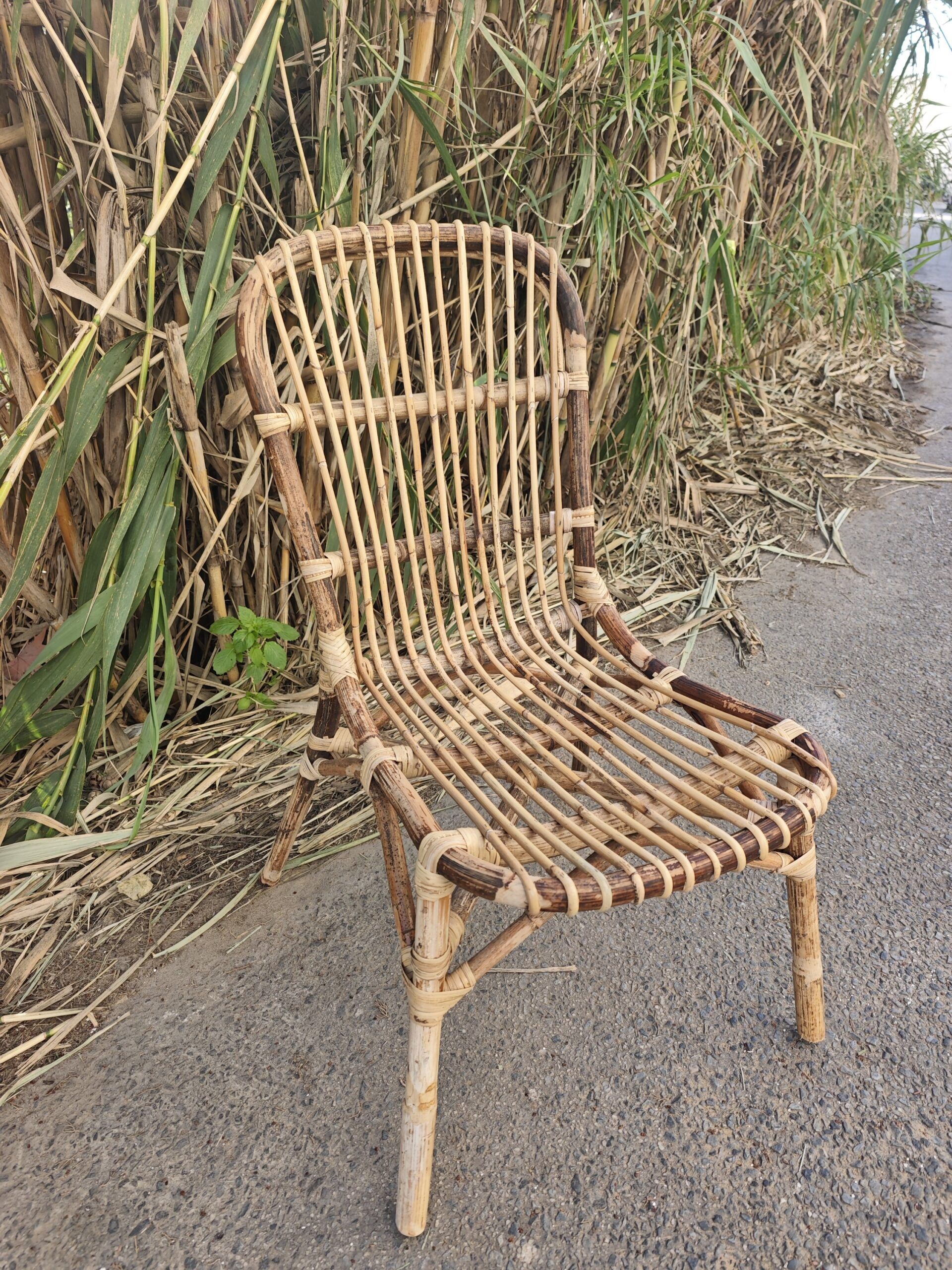 Silla de Bambú Natural Artesanal 4 Silla de Bambú Natural Artesanal - Imagen 4