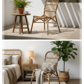 Silla de Bambú Natural Artesanal 7 1000493626