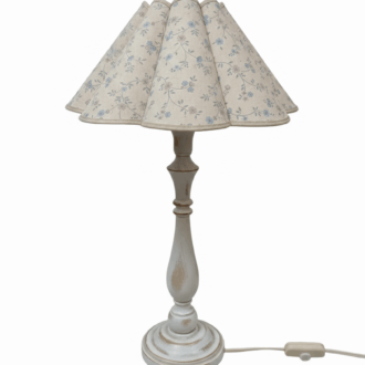 Lámpara de Mesa Vintage con Tulipa Floral