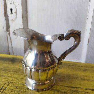 Vintage Silver Alpaca Jug with Fluted Design 6 1000471186