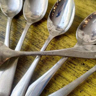 Set 18 Cucharas de Postre en Plata Alemana (Alpaca 18%) – Diseño Liso Atemporal 6 1000471229