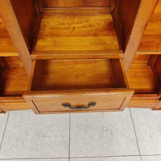 Mueble Aparador de Madera Estilo Rústico con Vitrina y Cajones 17 1000498395