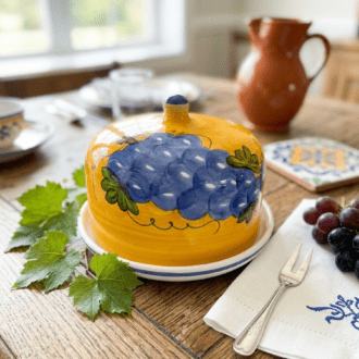 Quesera Artesanal Española "Racimo de Uvas" - Pintada a Mano. 7 1000499016