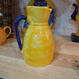 Jarra de Cerámica Artesanal Pintada a Mano con Diseño de Uvas 6 1000499024