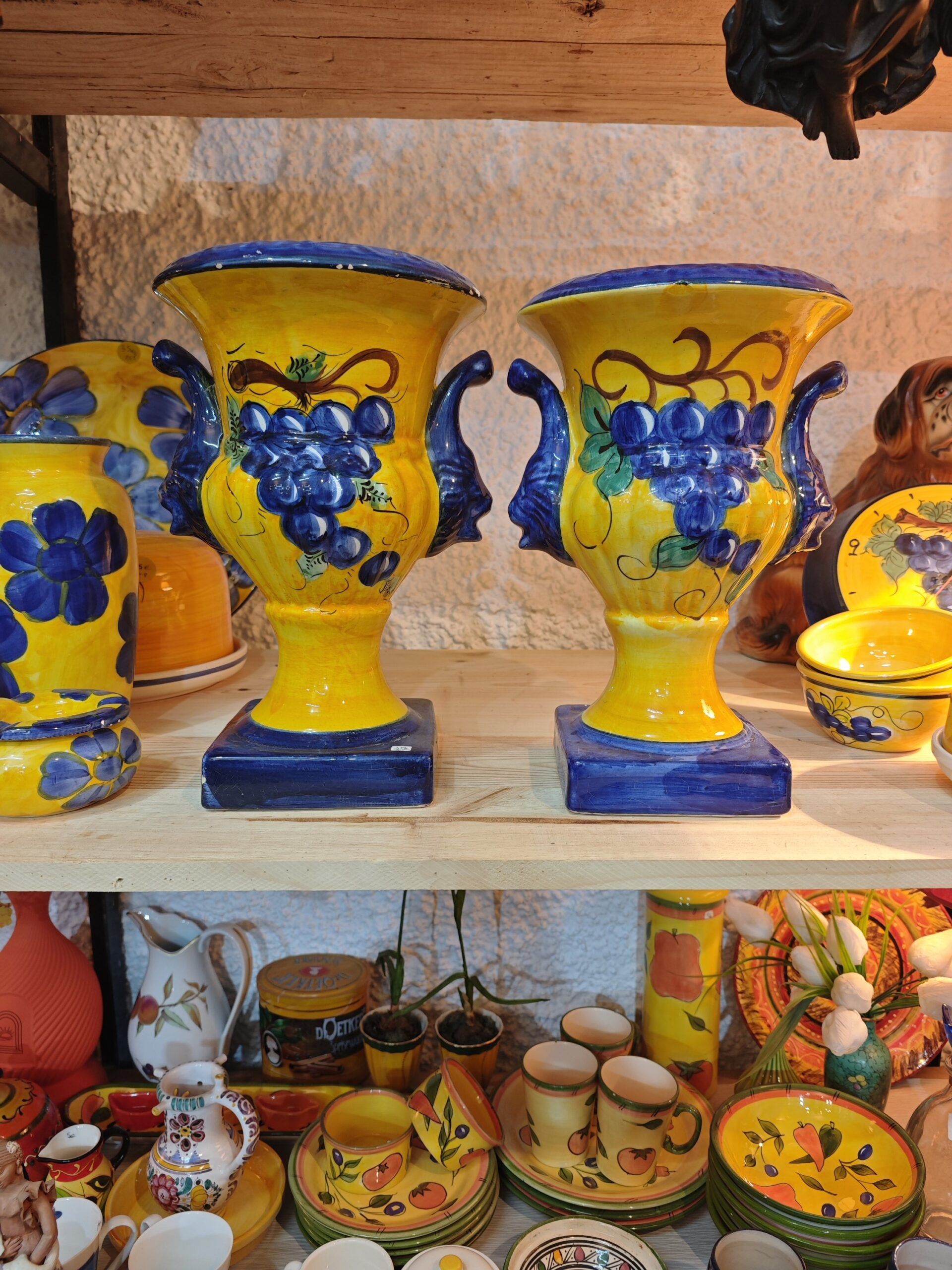 Pareja de Copas de Cerámica Artesanal Española 4 Pareja de Copas de Cerámica Artesanal Española - Imagen 4