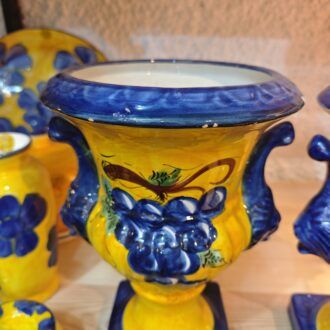 Pareja de Copas de Cerámica Artesanal Española 5 1000499102