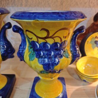 Pareja de Copas de Cerámica Artesanal Española 6 1000499103