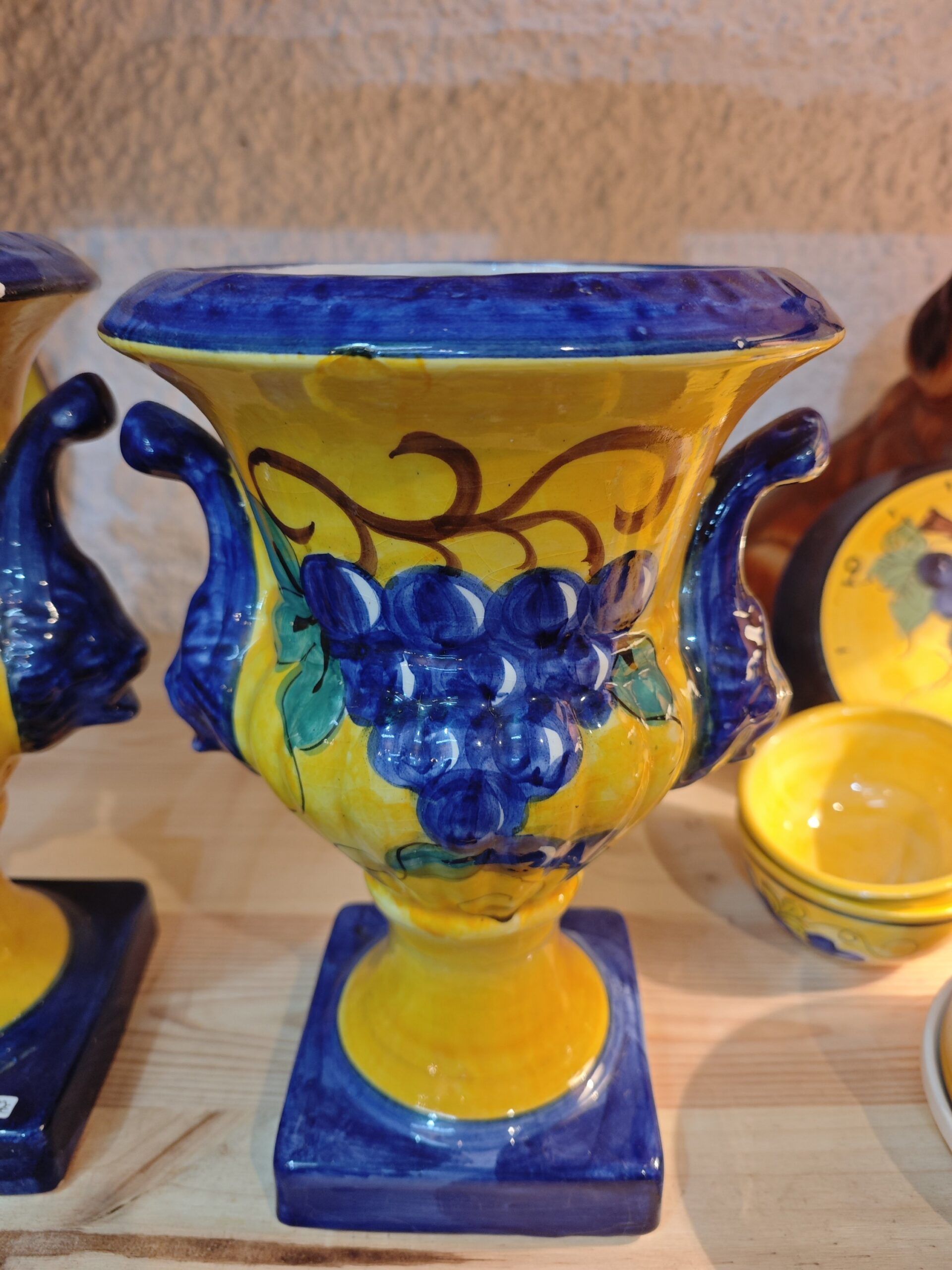 Pareja de Copas de Cerámica Artesanal Española 3 Pareja de Copas de Cerámica Artesanal Española - Imagen 3