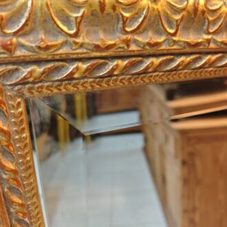 Espejo de Pared con Marco Labrado Dorado Envejecido 8 1000499171