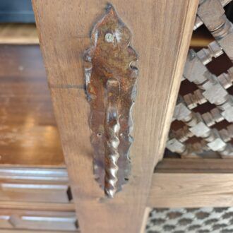 Puerta de Celosía Marroquí en Madera Maciza con Herrajes de Forja 10 1000499690